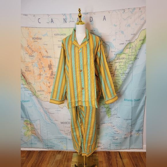 Sears Other - Vintage NWOT Sears Perma Prest Mens Stripped Pajamas Size XL